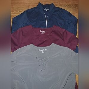 Womens Scrubs Bundle Butter Soft Stretch Jacket + Top + Easy Stretch Set